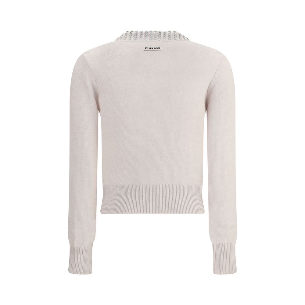 Pull Pinko avec col à strass blanc