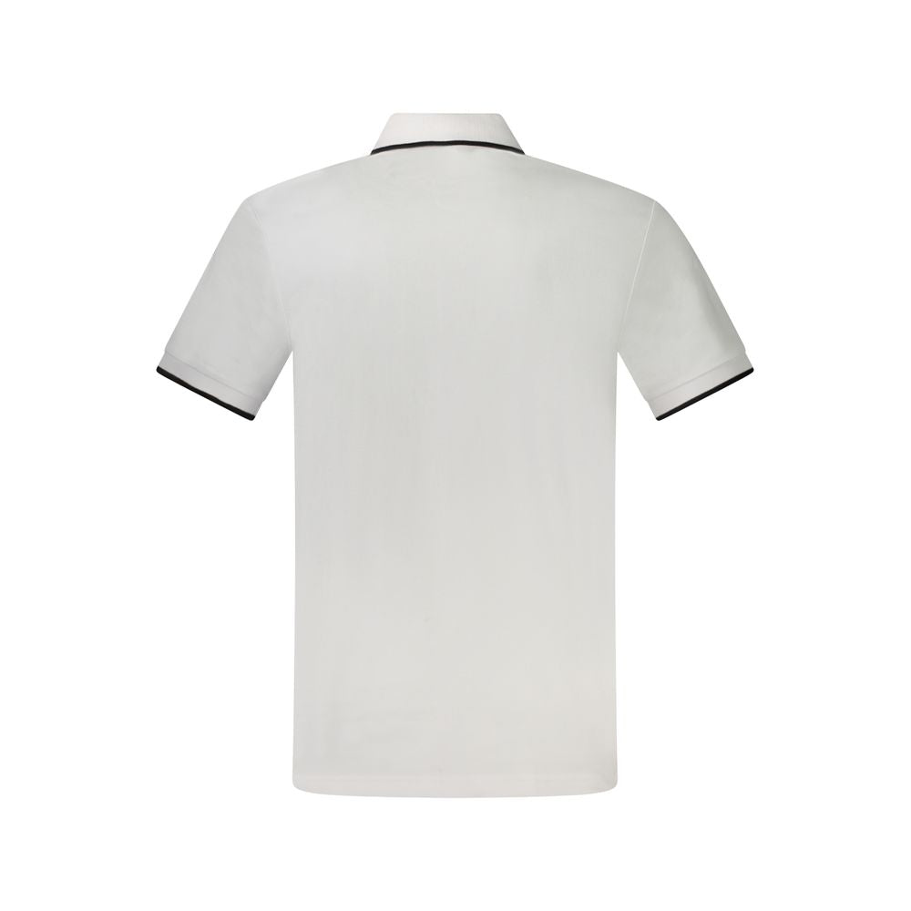Polo blanc slim fit blanc