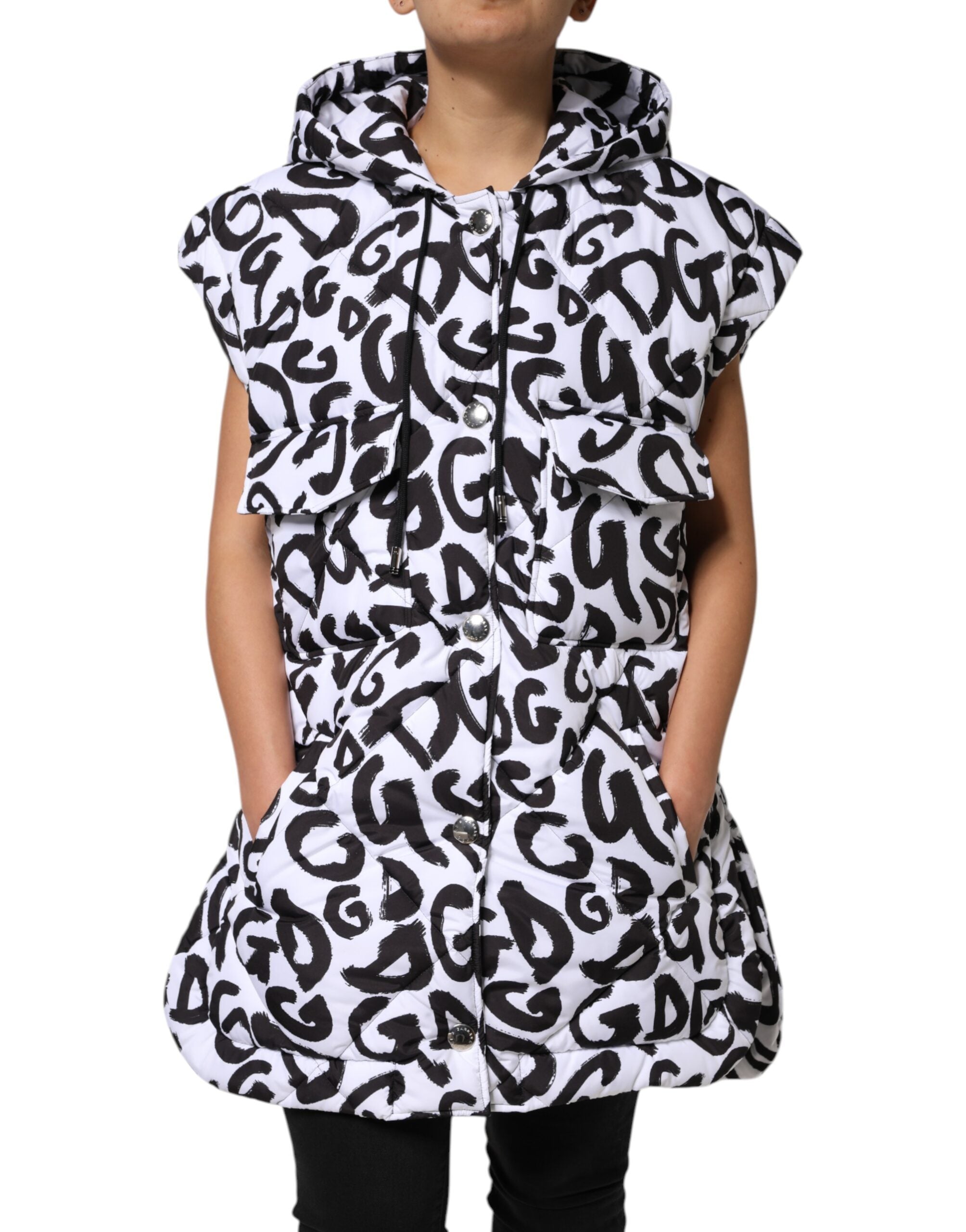 Doudoune Dolce & Gabbana DG Mania blanche