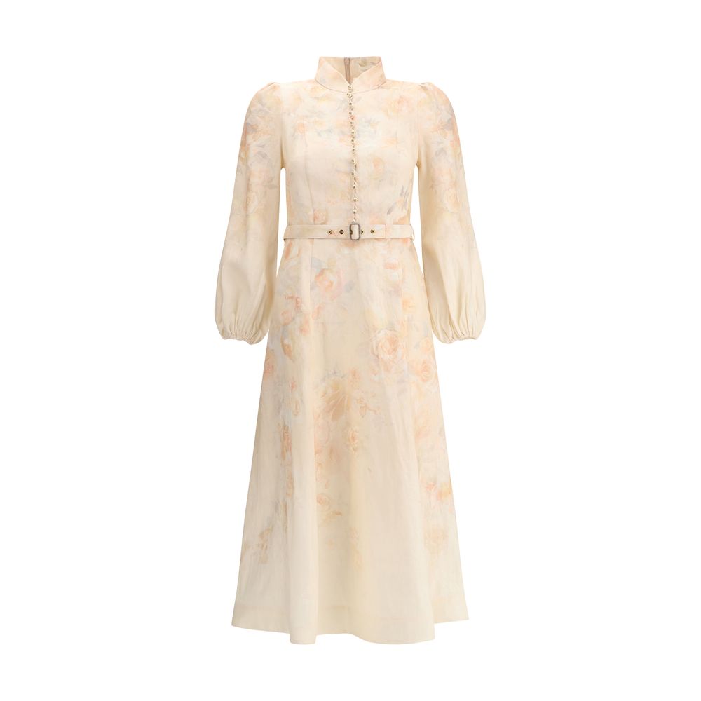 Robe Zimmermann longue fleuri multicolore