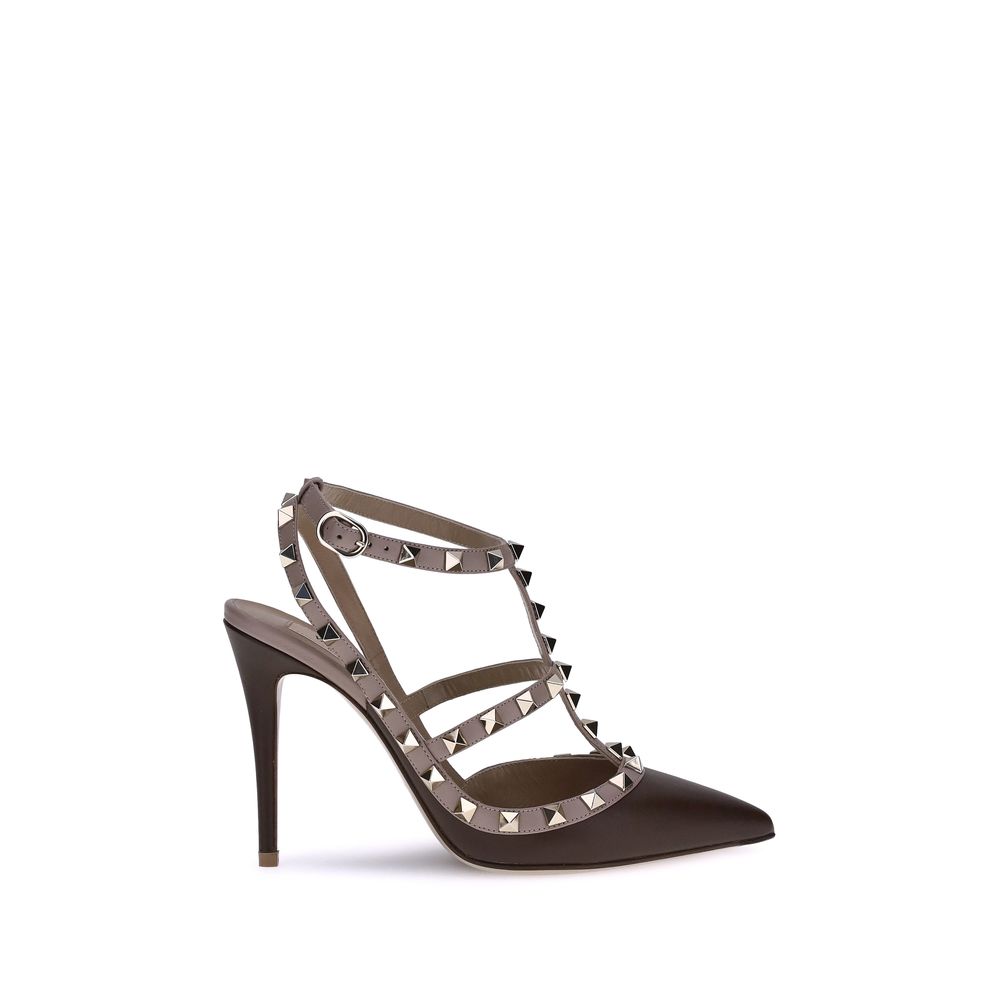 Pompes Valentino Garavani Rockstud beiges