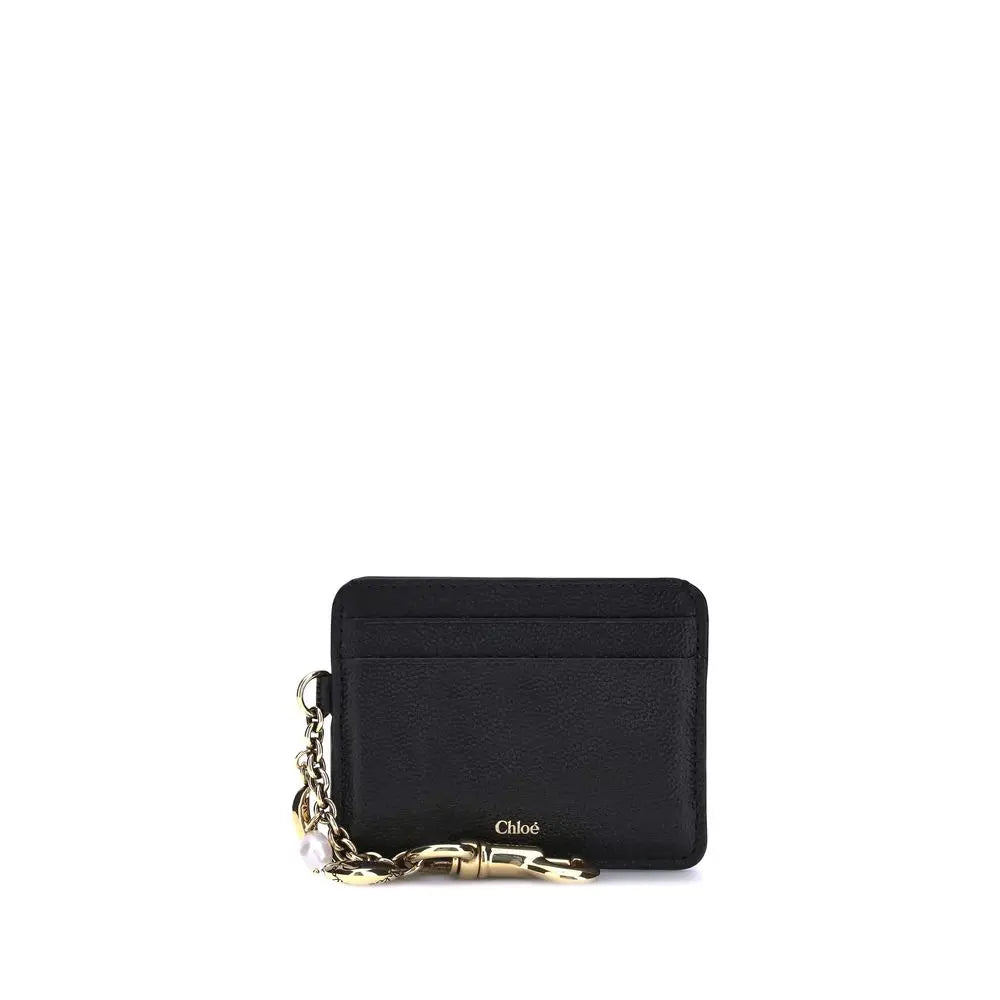 Porte-carte Chloé Charms noir Chloé