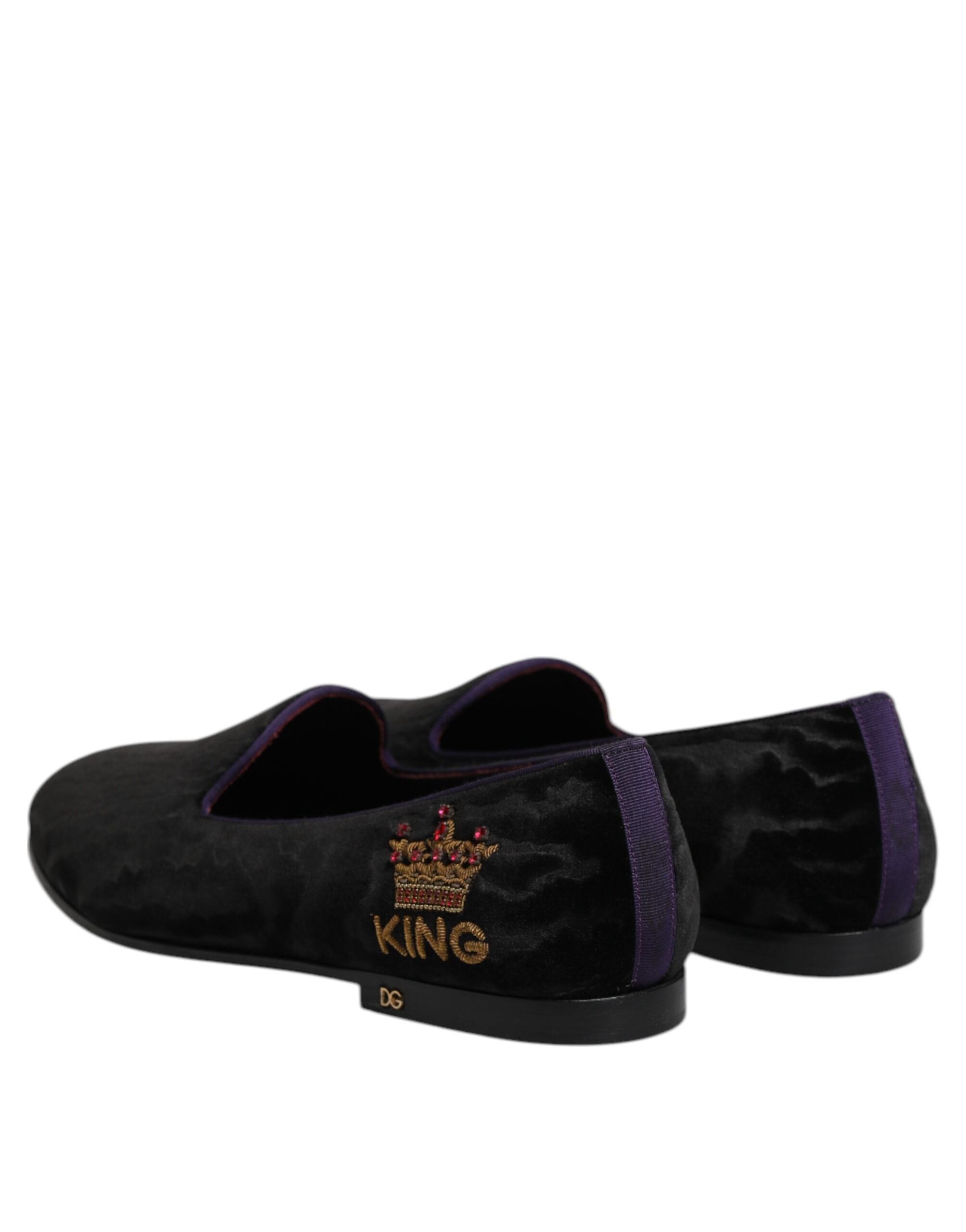 Loafers Dolce & Gabbana DG couronne noirs
