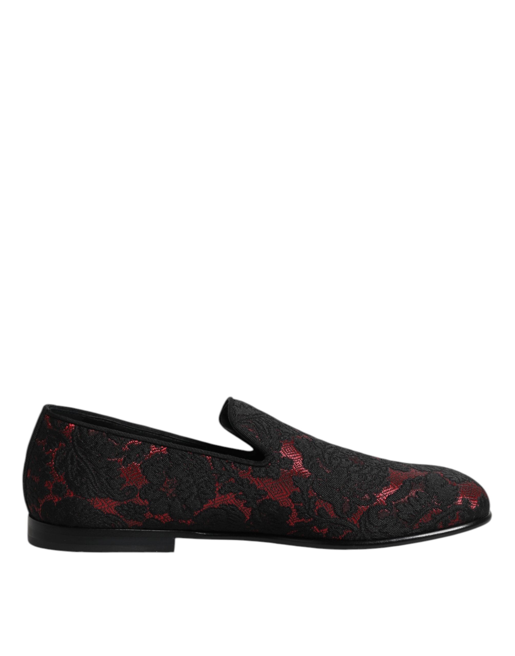 Loafers Dolce & Gabbana noirs rouges