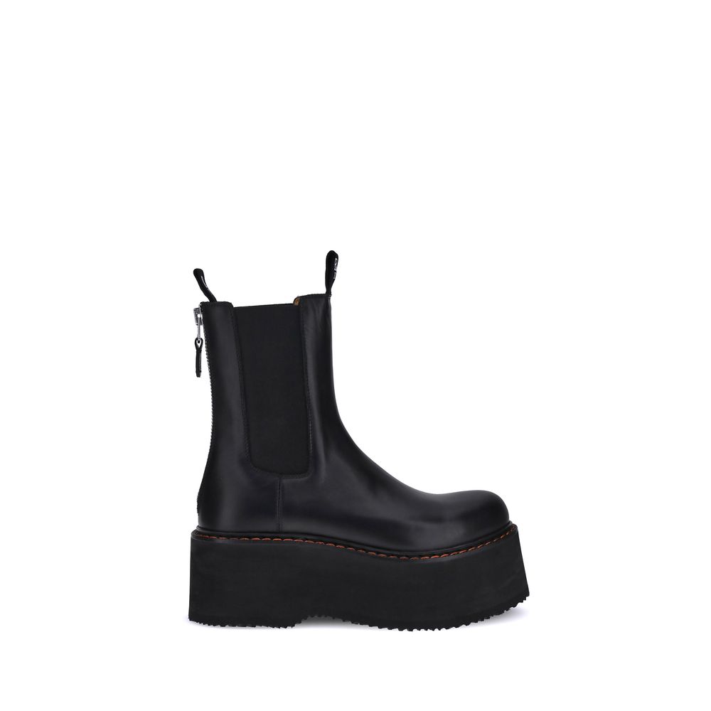 Bottines R13 Platform Chelsea noires
