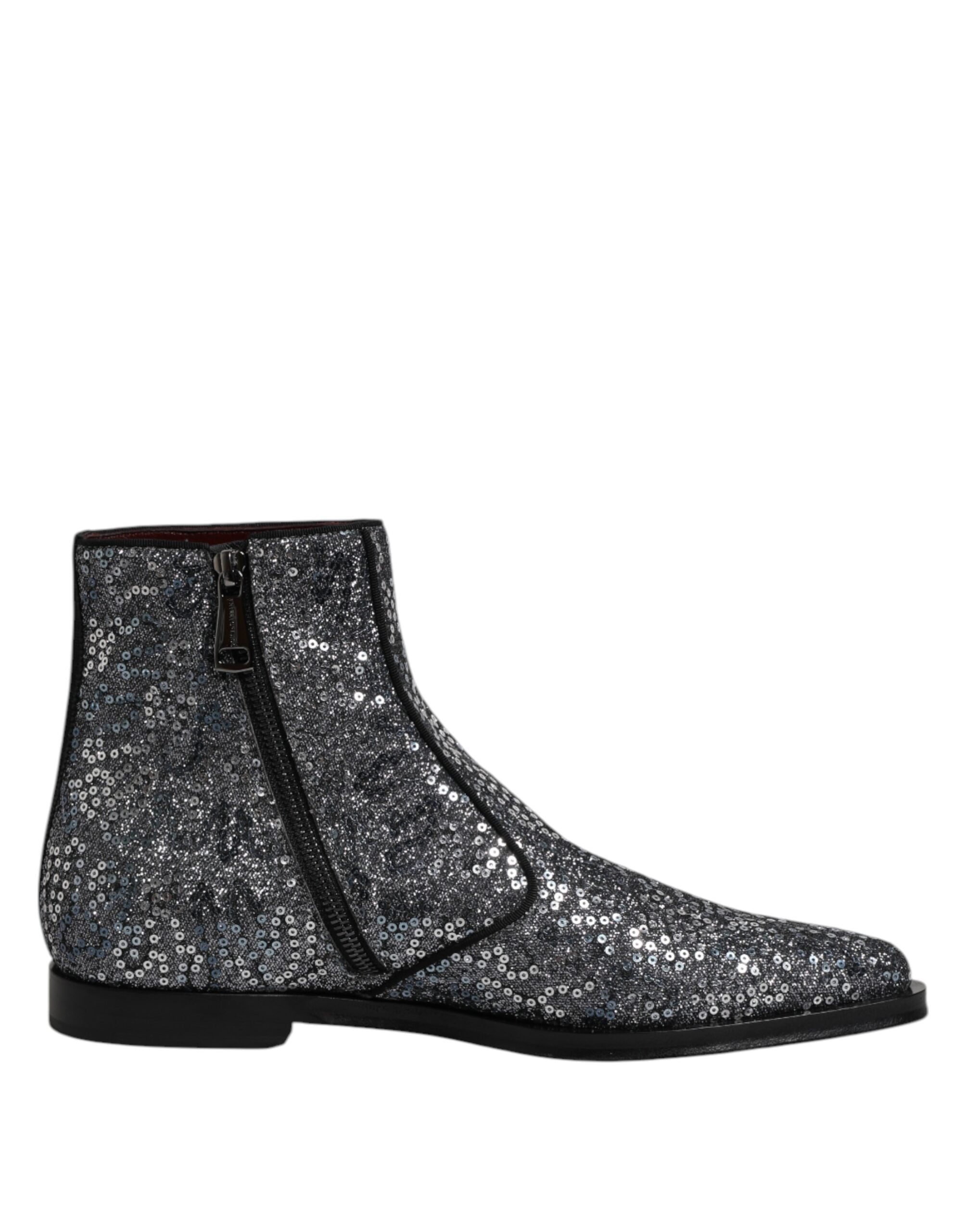Bottines Dolce & Gabbana Chelsea gris foncé