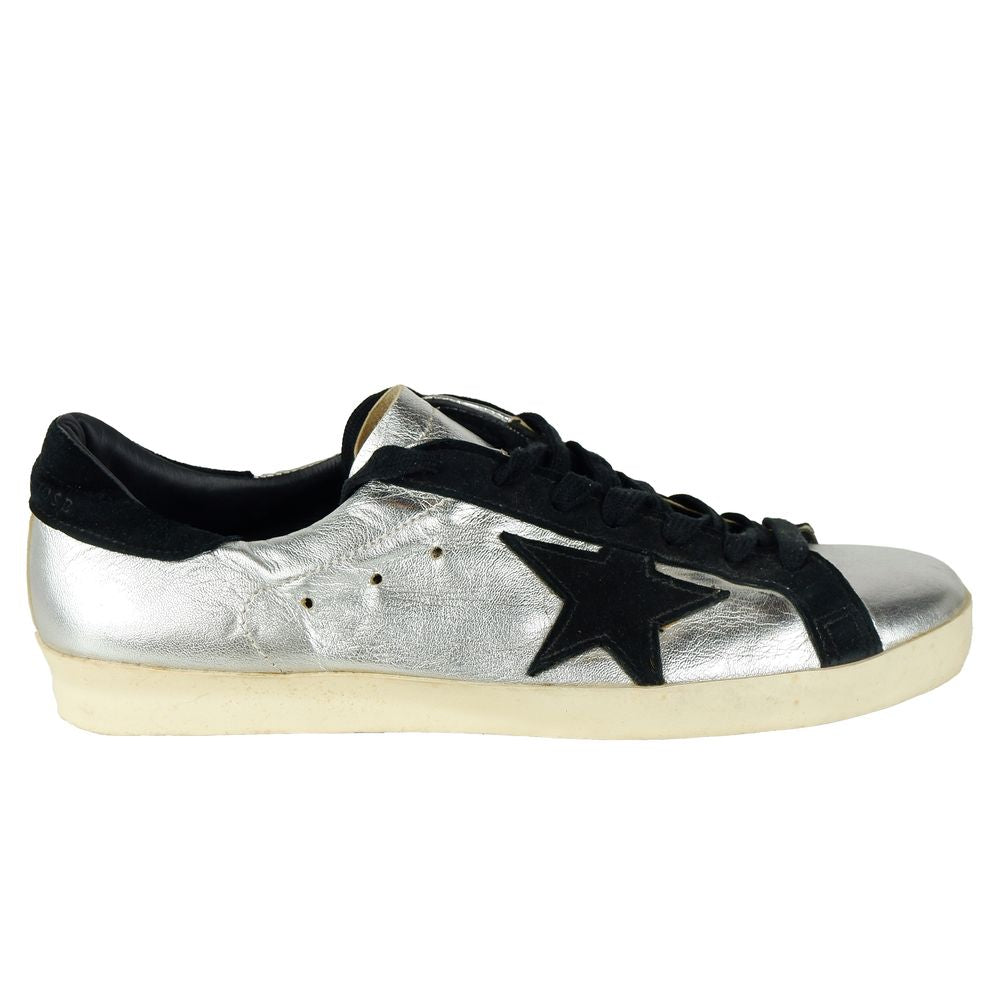 Baskets Golden Goose en cuir gris