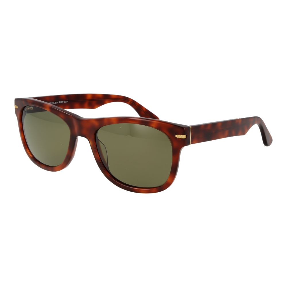Lunettes de soleil marron vertes