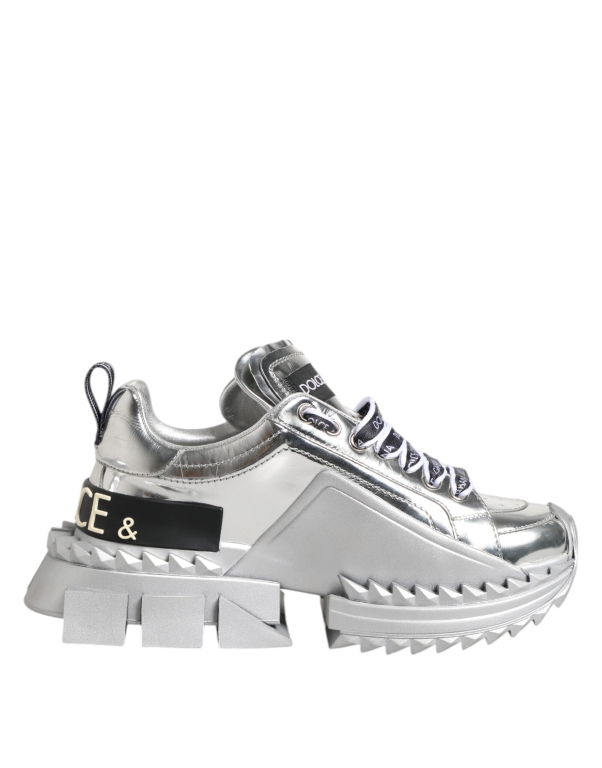 Baskets Dolce & Gabbana Super Queen argentées