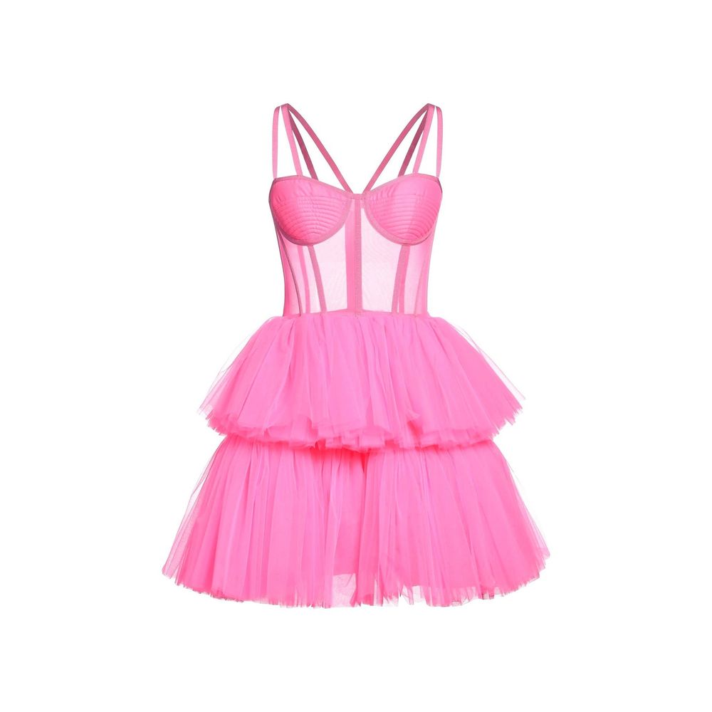 Robe Tulle femme semi-transparente noire