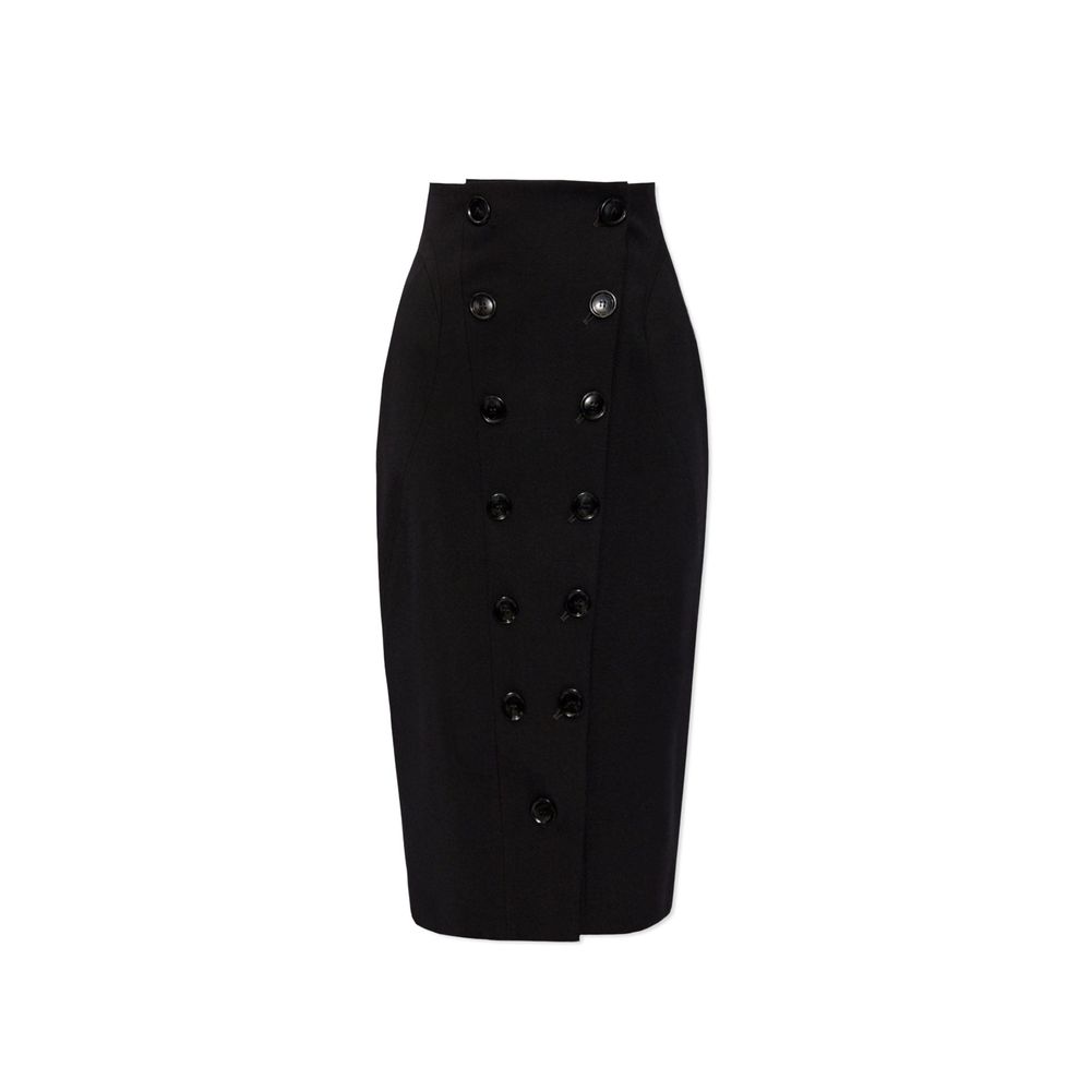 Jupe crayon Alaïa taille haute noire