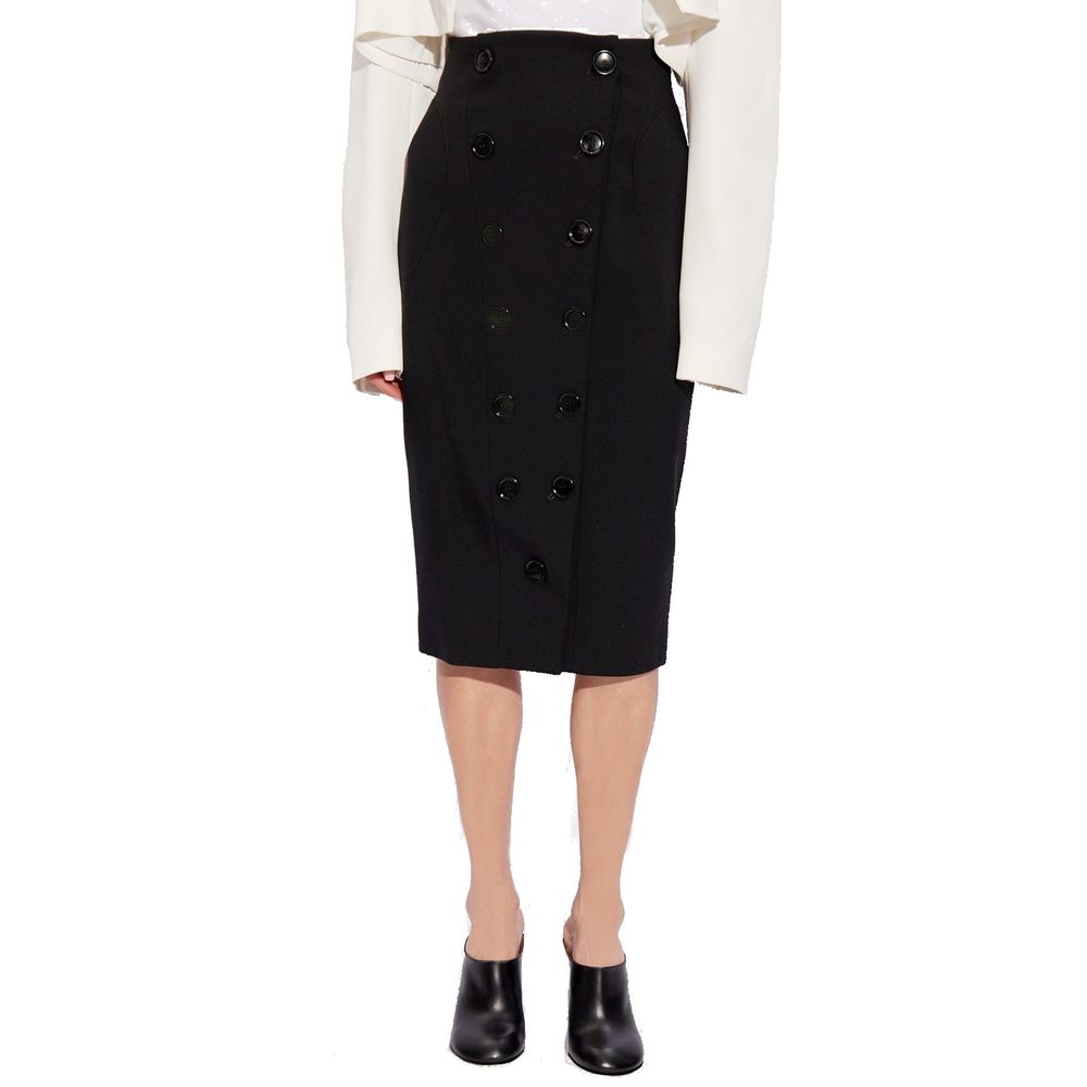 Jupe crayon Alaïa taille haute noire