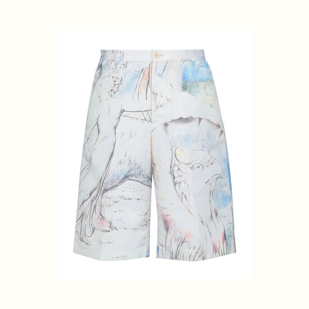 Shorts Alexander McQueen William Blake beiges