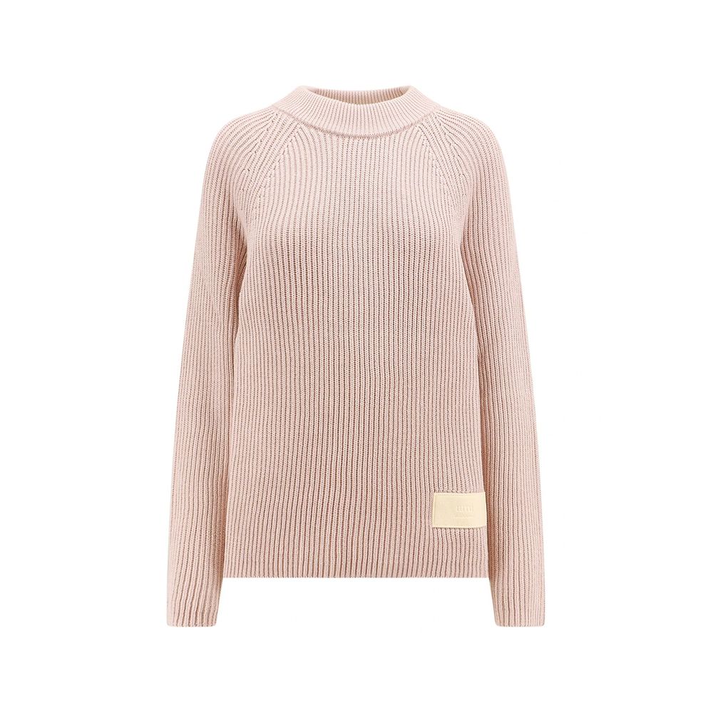 Pull Ami Paris col rond gris