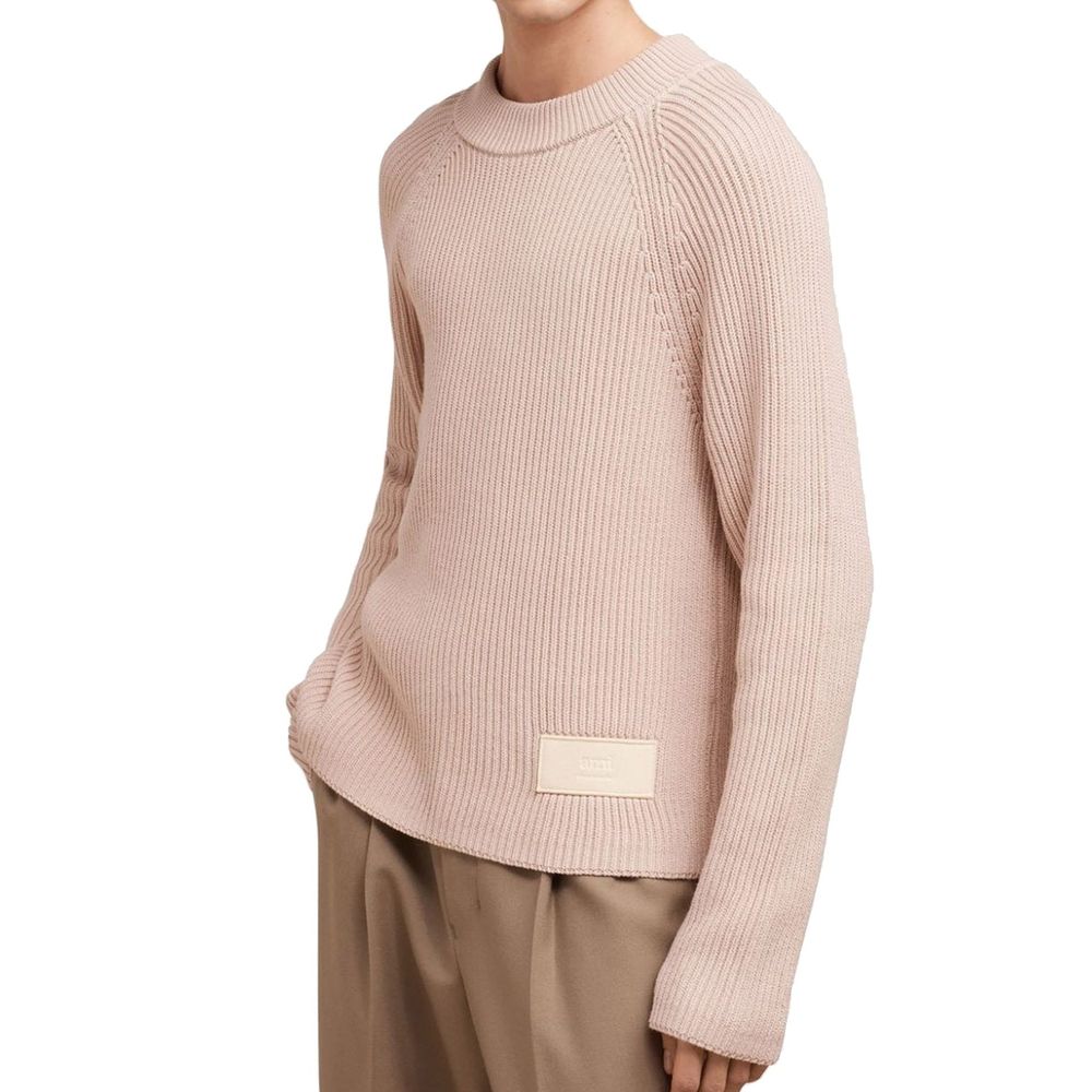 Pull Ami Paris col rond gris