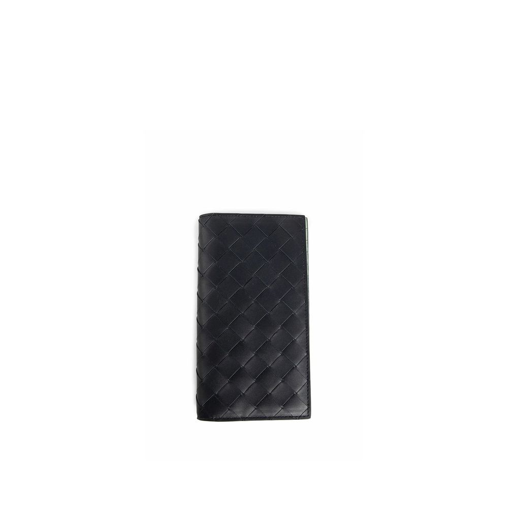Portefeuille Bottega Veneta Intrecciato noir