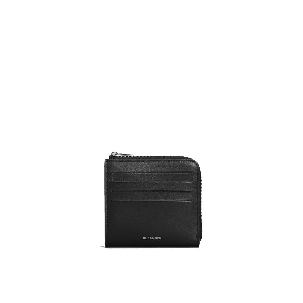 Porte-cartes cuir zippé doré