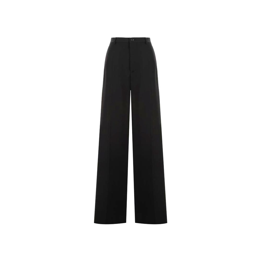 Pantalons en laine hommes Made in Italy noirs