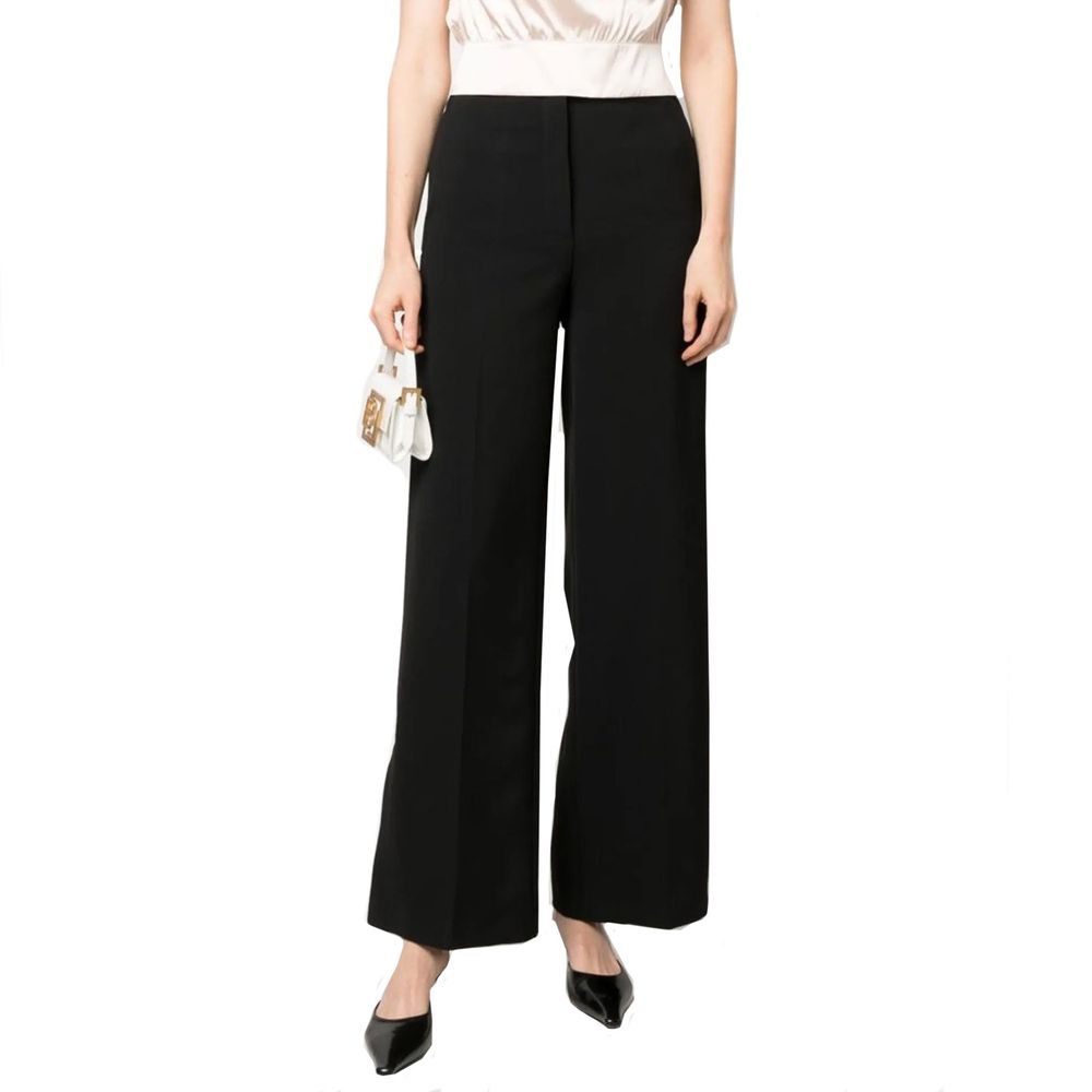 Pantalon Made in Italy palazzo noir