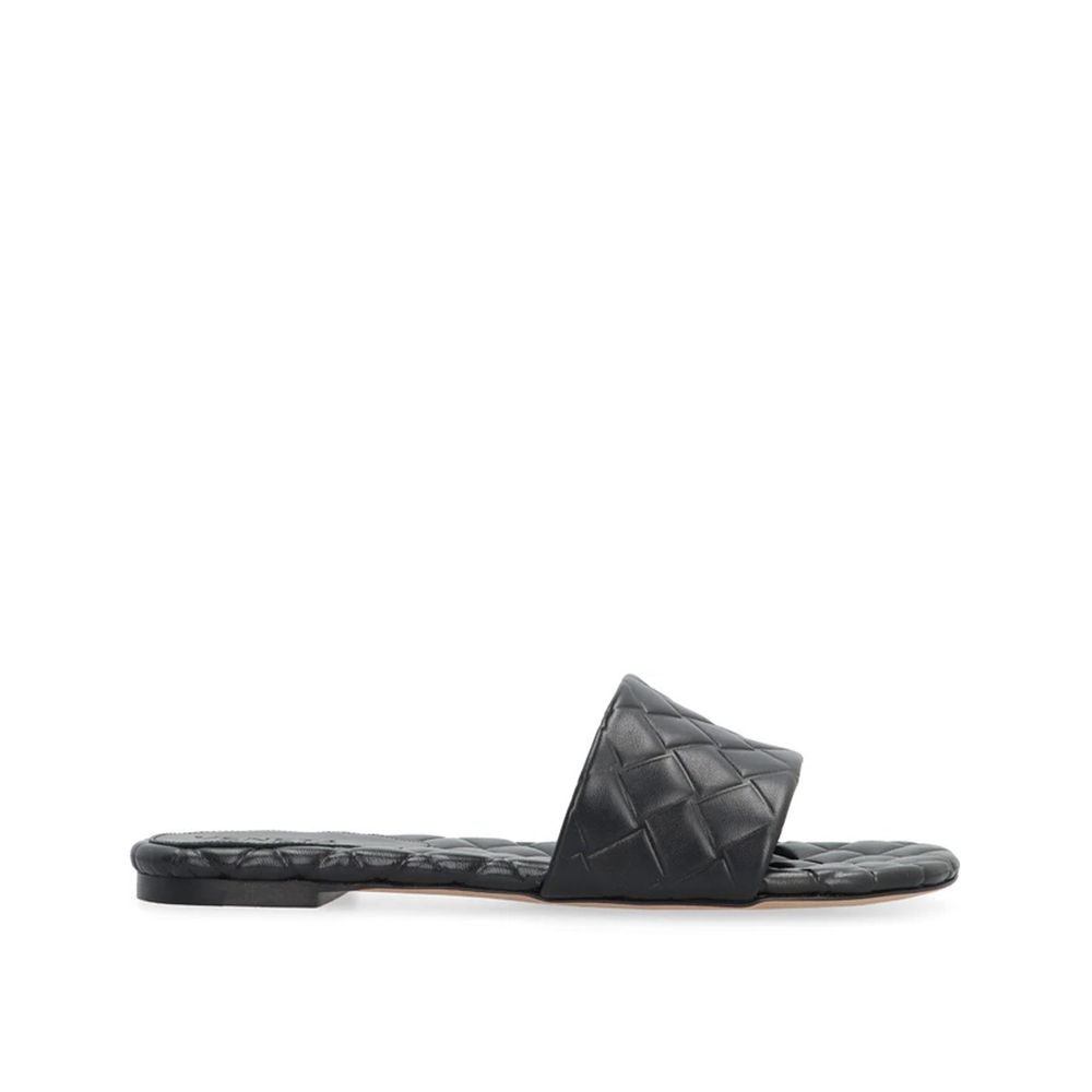 Mules Bottega Veneta Amy en cuir noir