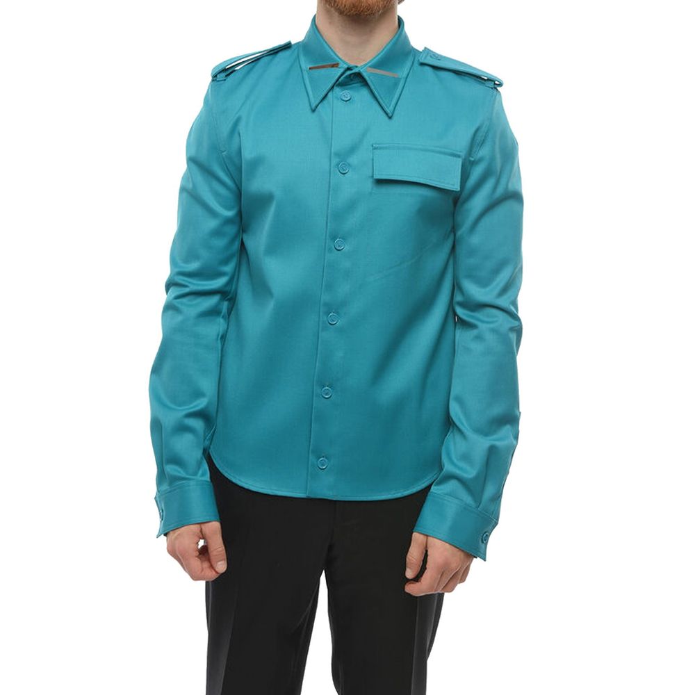 Chemise Grain De Poudre en laine grise