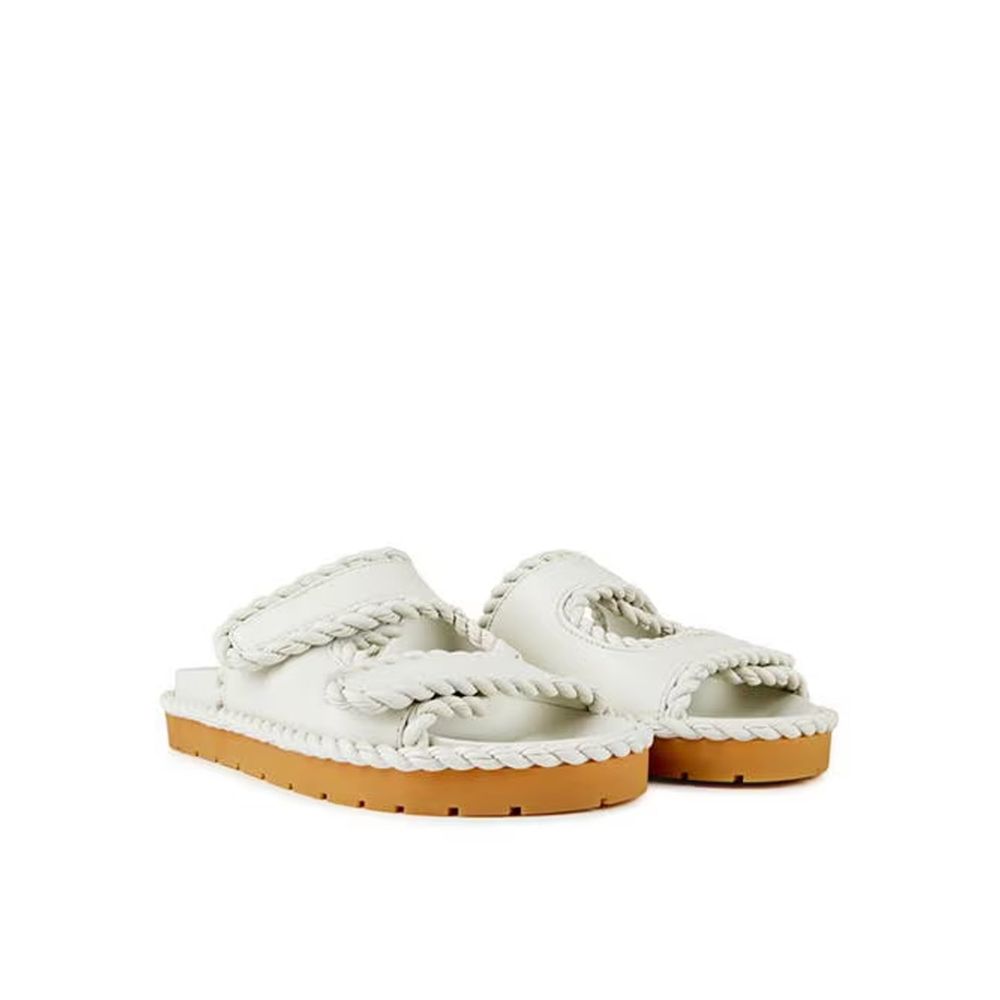 Sandales Jack Flat Mule beiges
