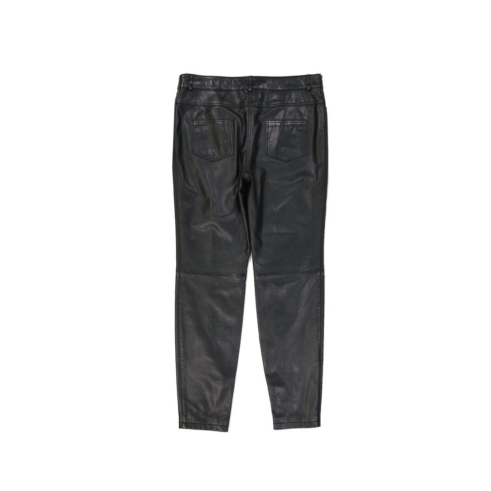 Pantalons en cuir femmes noir