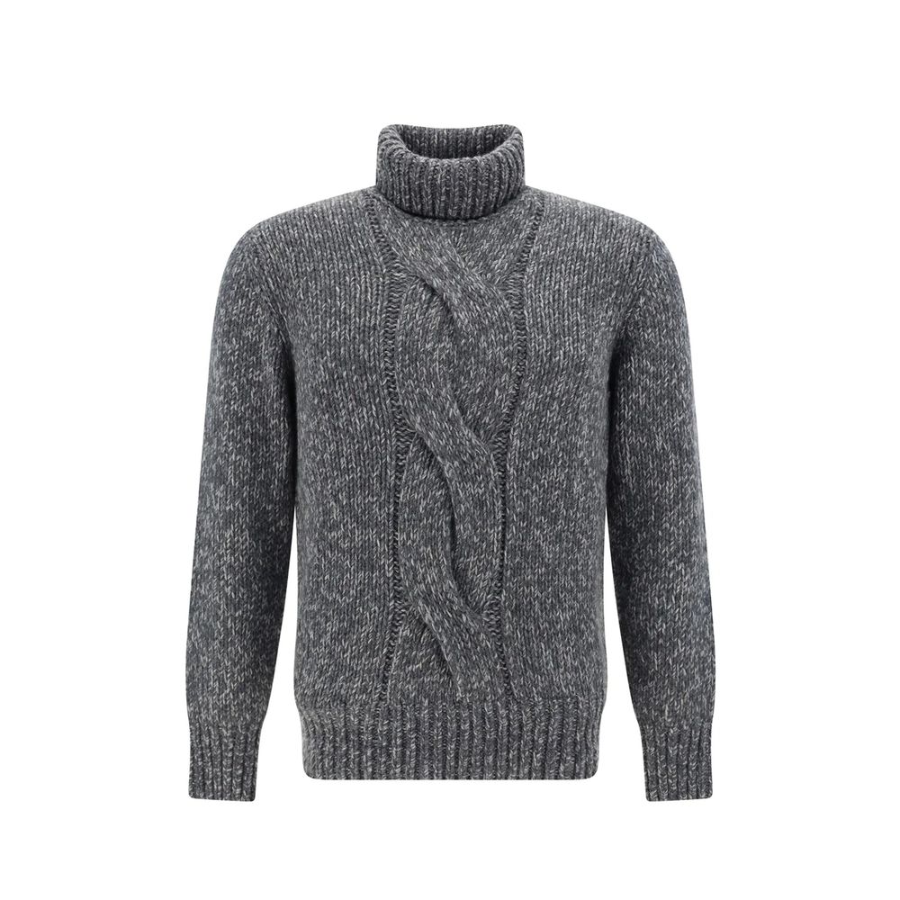 Pull homme 100% cashmere mélangé gris