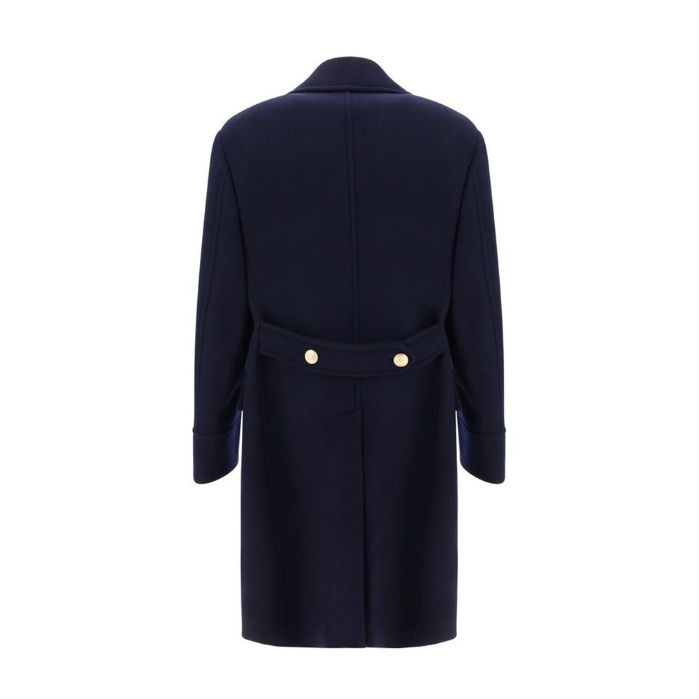 Manteau Martingale double boutonnage noir