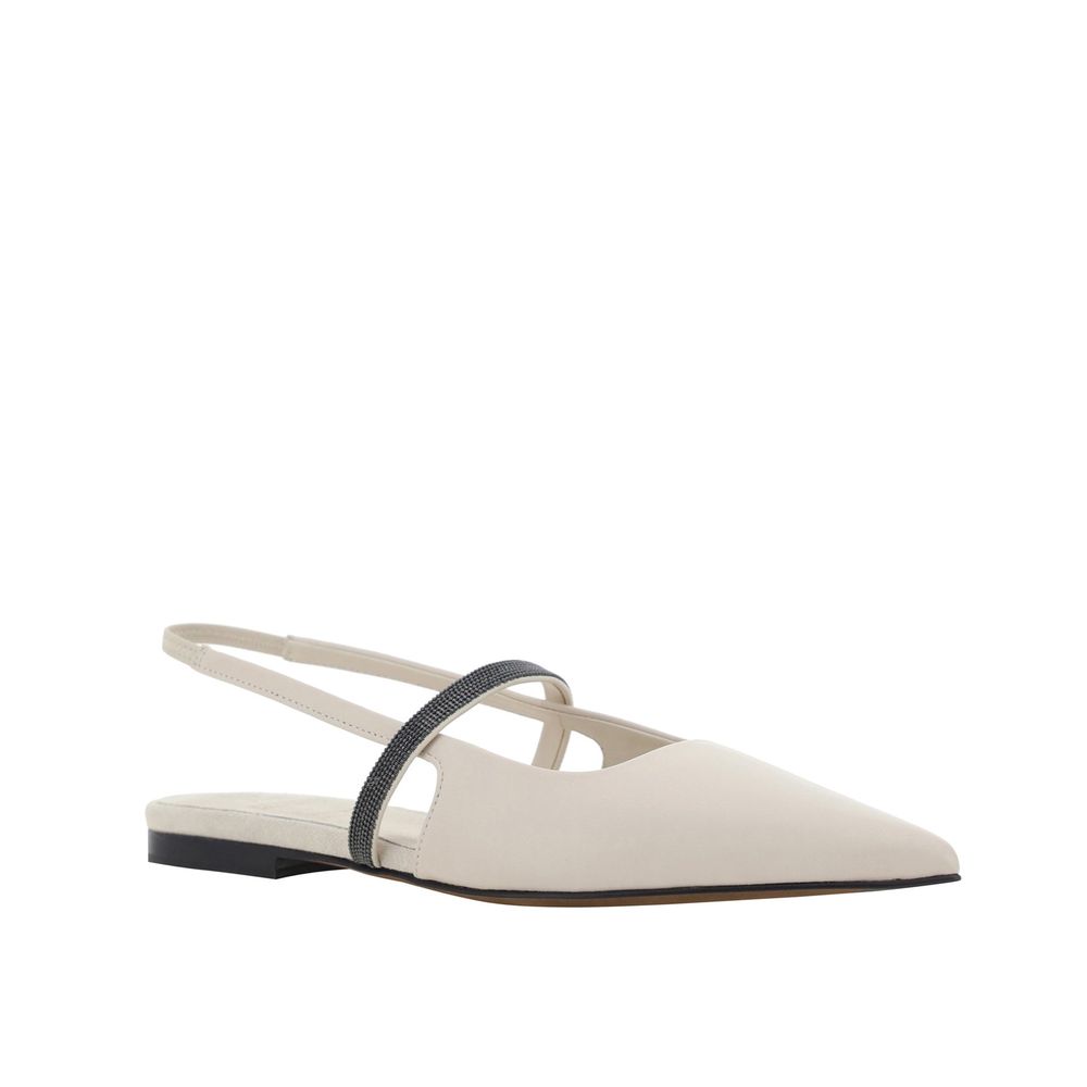 Slingbacks Brunello Cucinelli en cuir noir