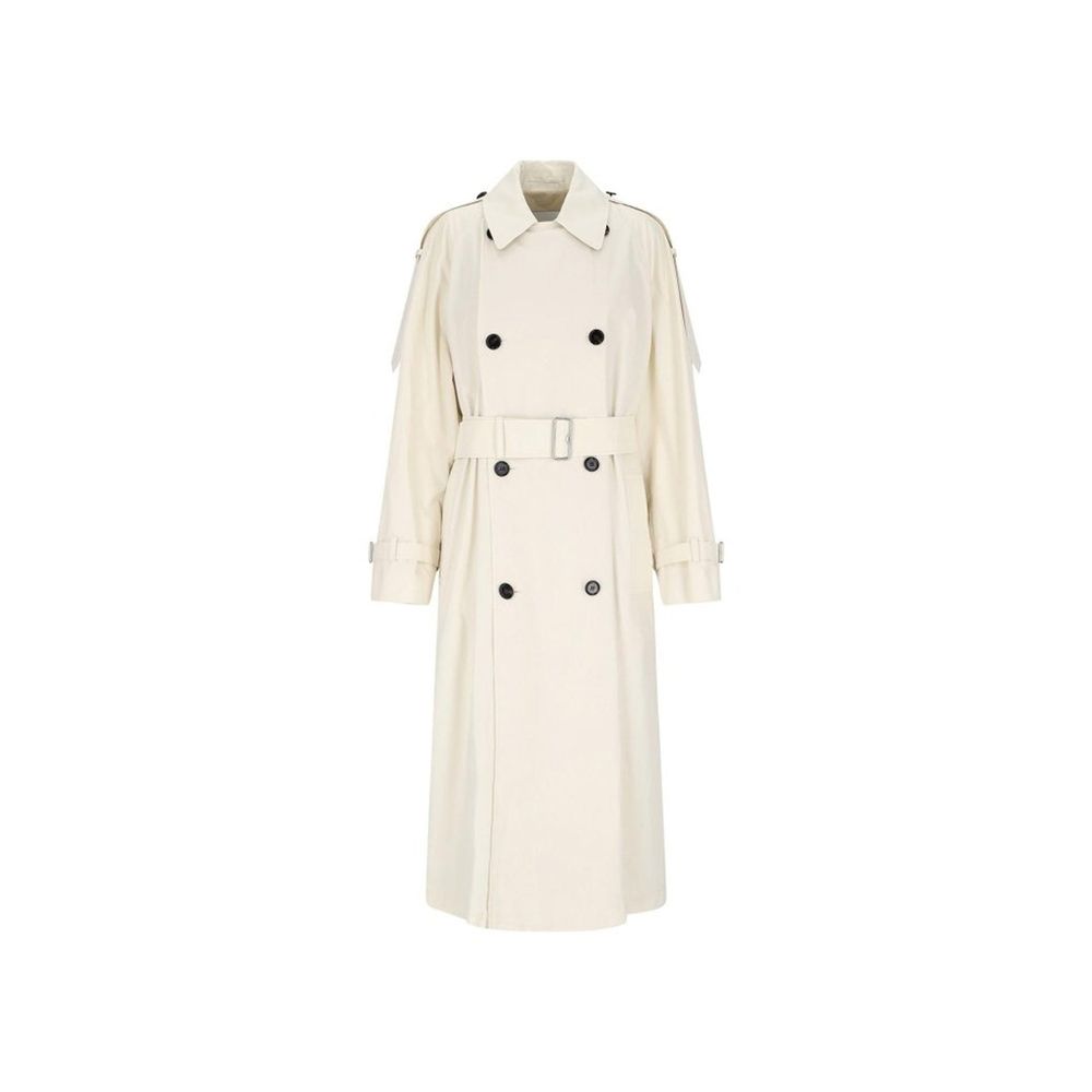Manteau en coton femme beige