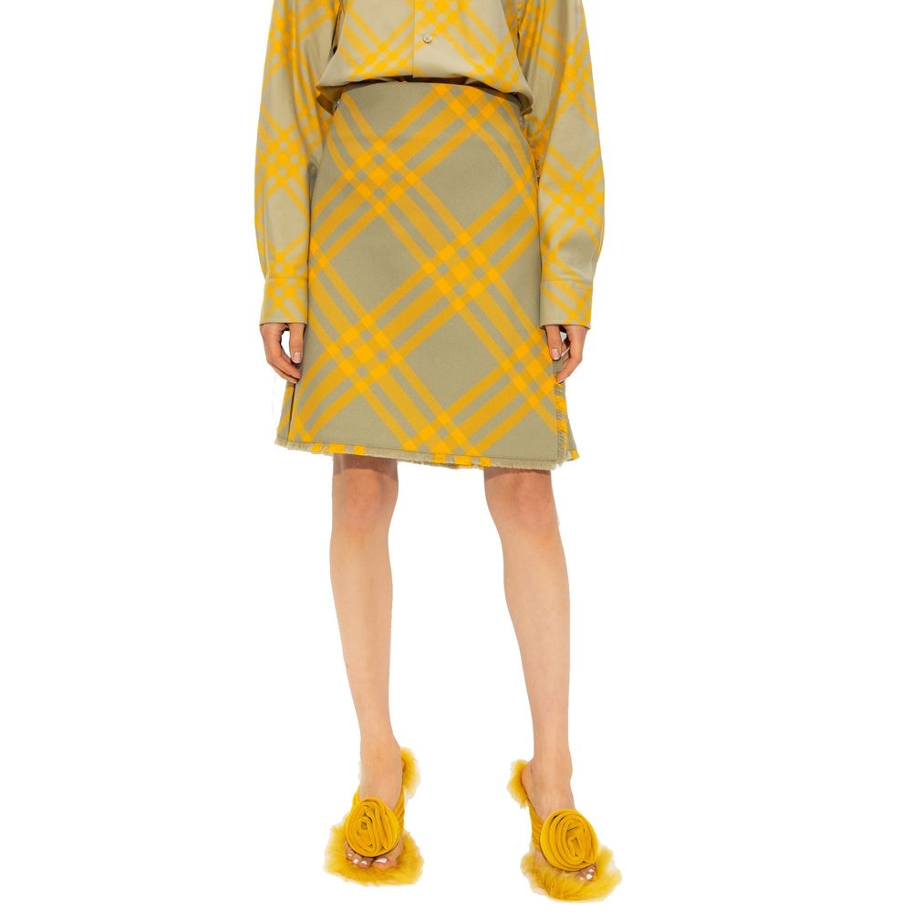 Jupe kilt Femme Made in Italy à motifs checkés