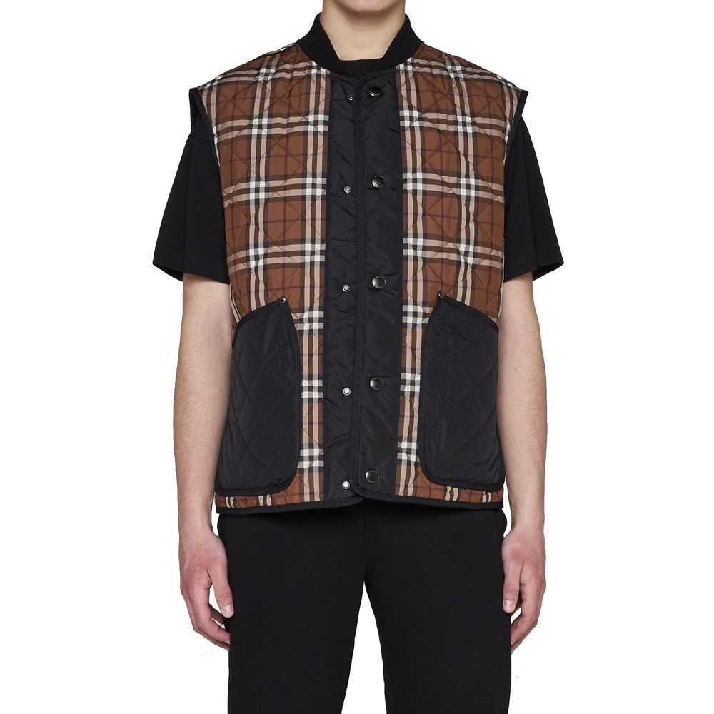 Gilet Weaverton à imprimé check noir