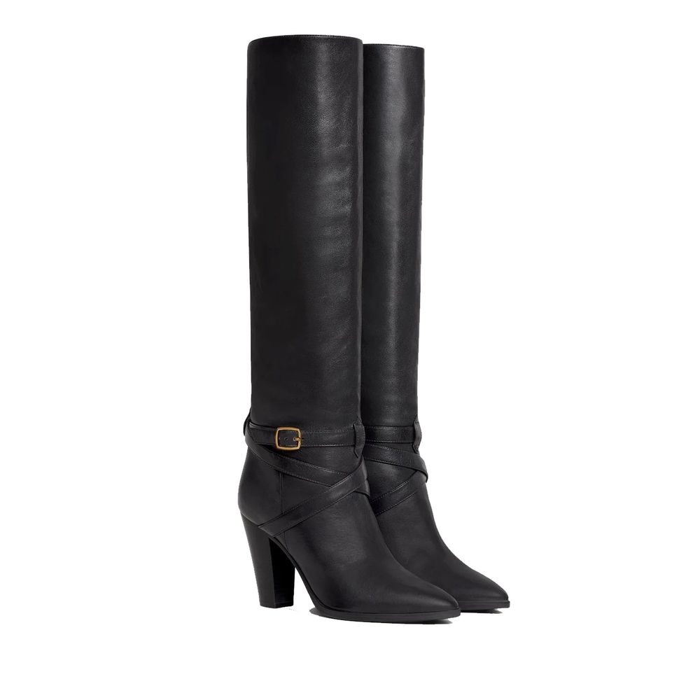 Bottines Wiltern en cuir noires
