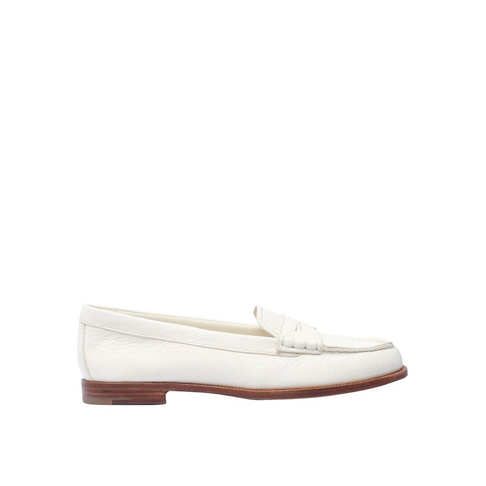 Loafers en cuir italiennes beiges