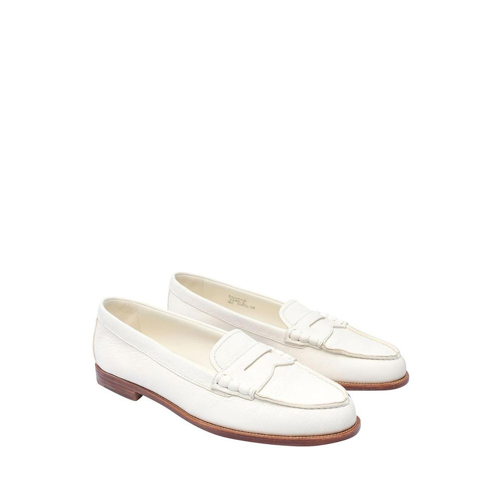 Loafers en cuir italiennes beiges