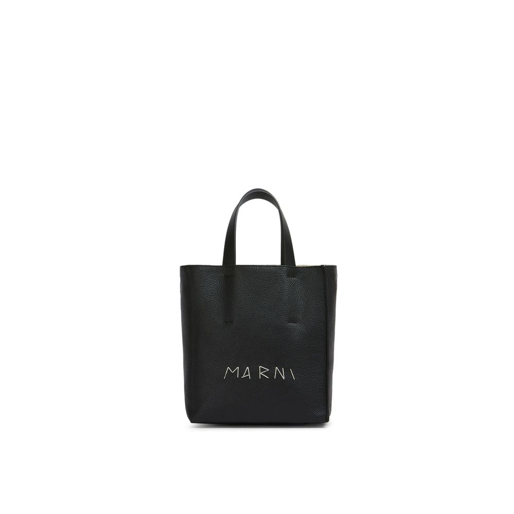 Sac Marni Museo Soft en cuir noir