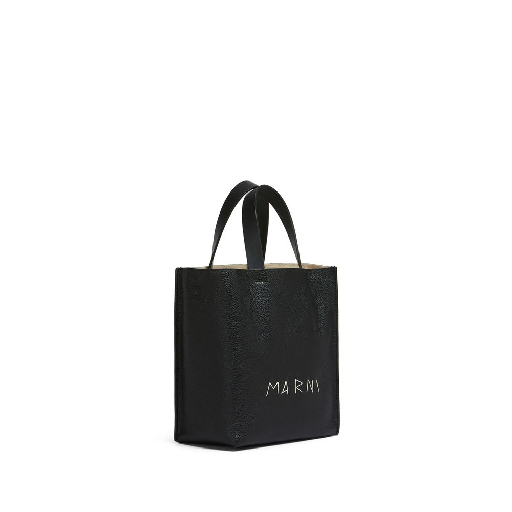 Sac Marni Museo Soft en cuir noir