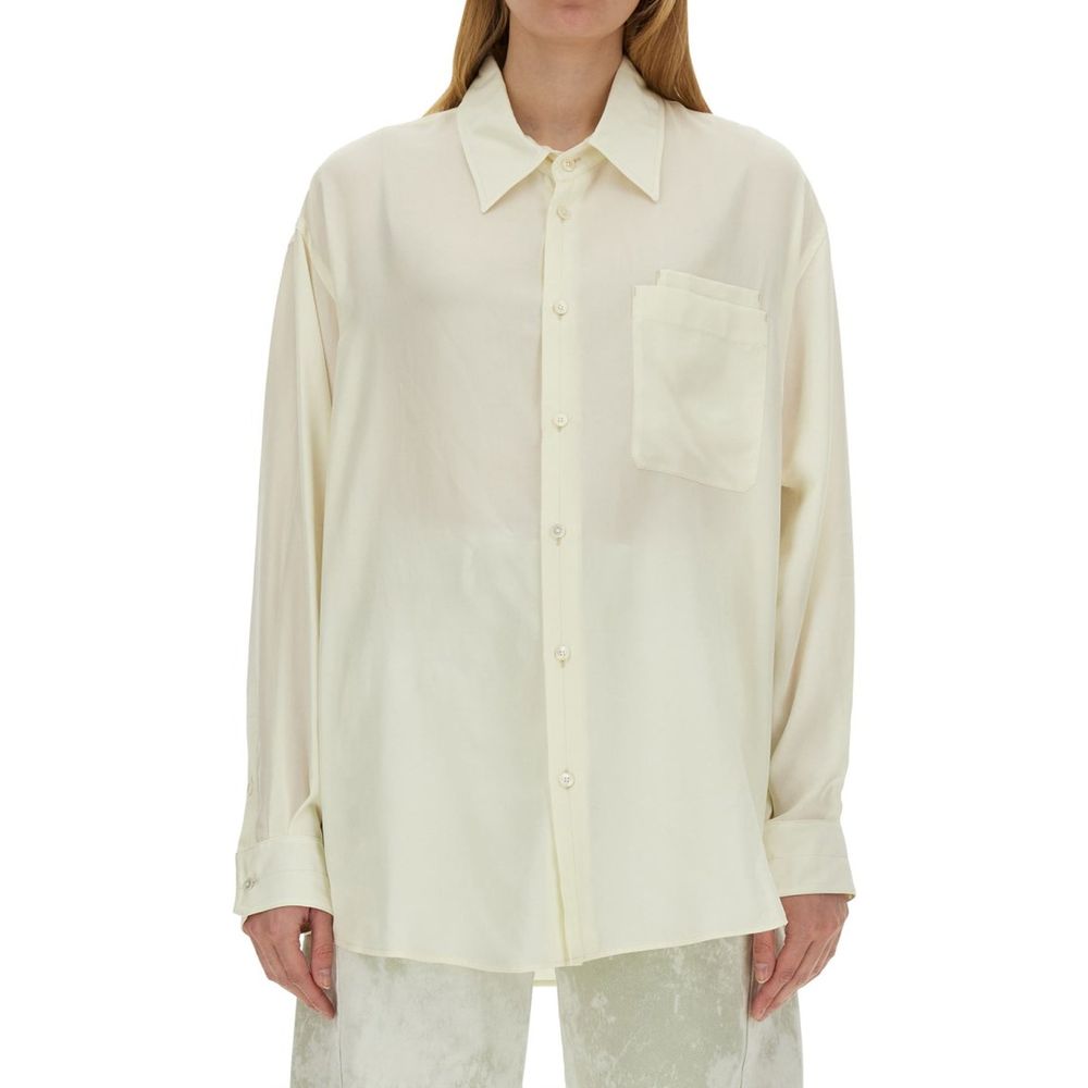 T-shirt Long Femme Beige