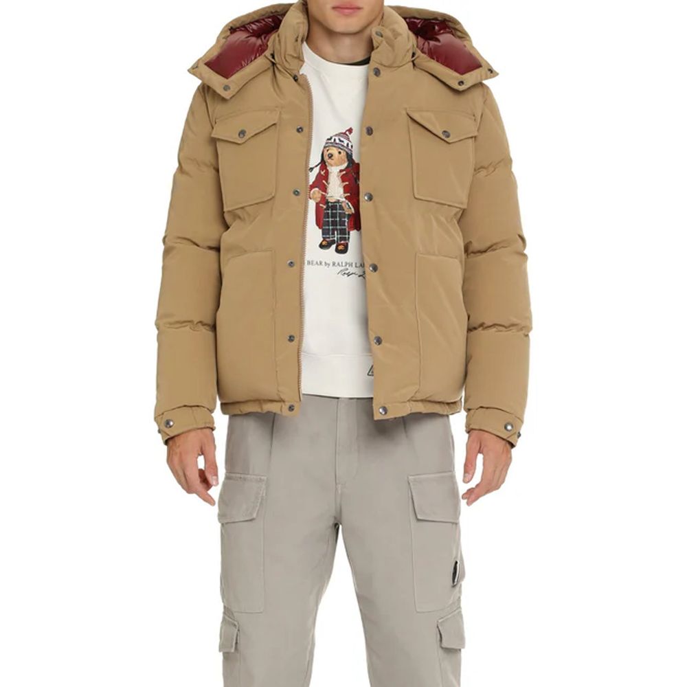 Doudoune Moncler avec capuche verte