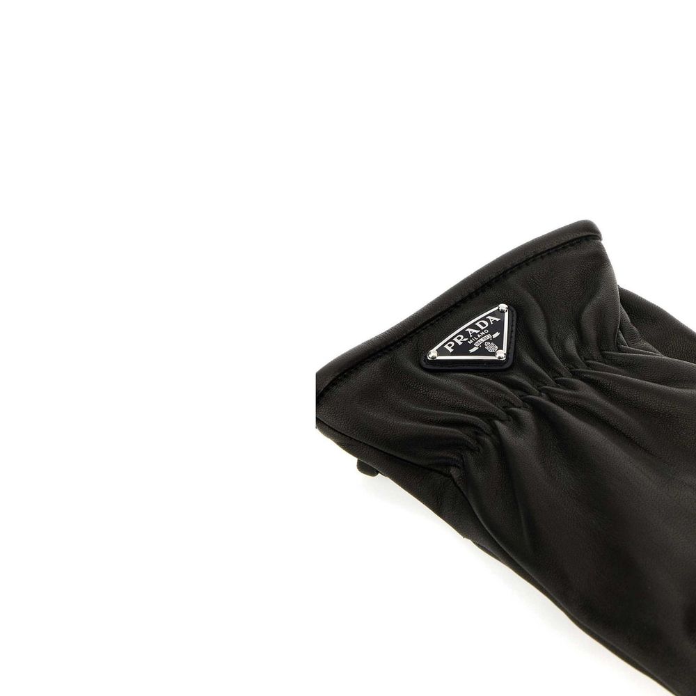 Gants en cuir Lamb Leather noirs