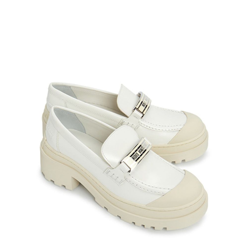 Loafers en cuir blanches