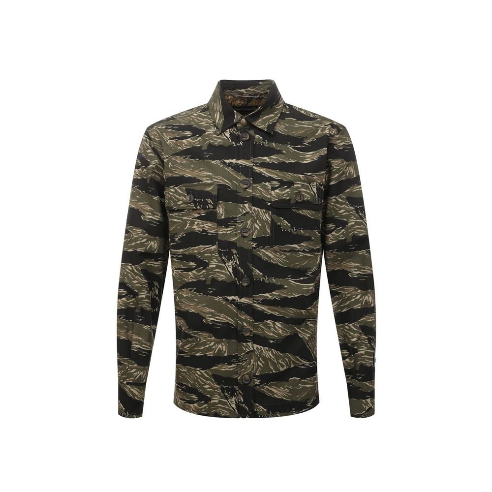 Chemise homme Camouflage beige