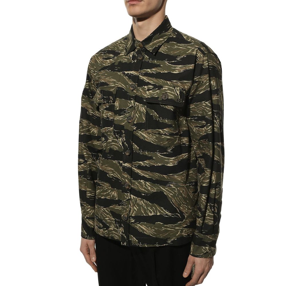 Chemise homme Camouflage beige