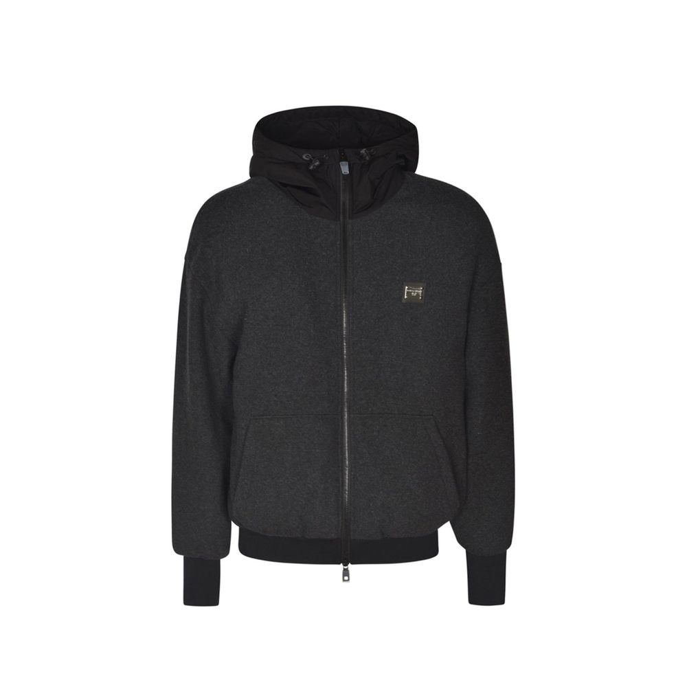 Veste en laine italienne grise