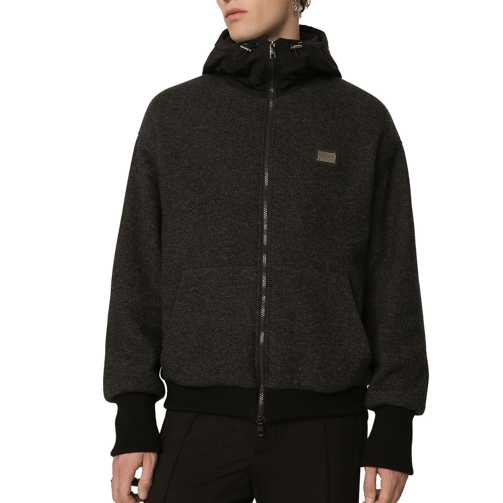 Veste en laine italienne grise