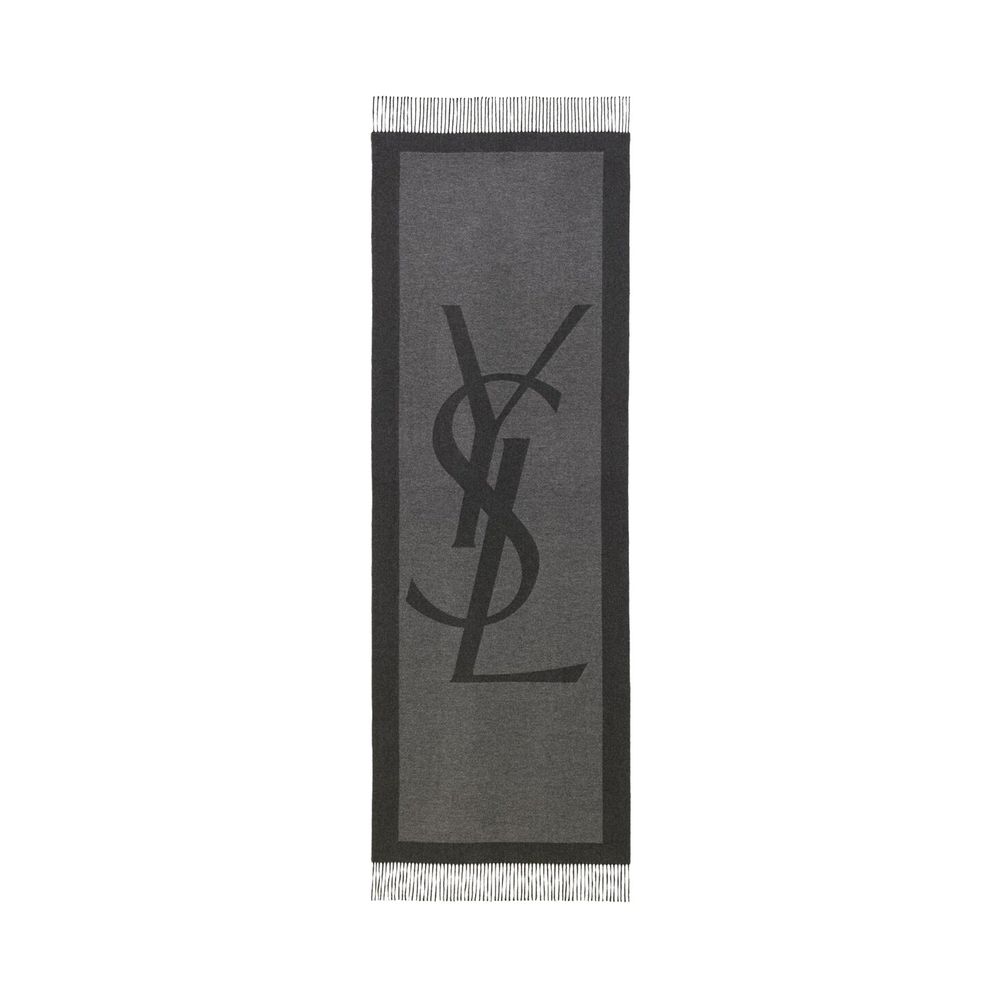 Écharpe Saint Laurent Cassandre noire
