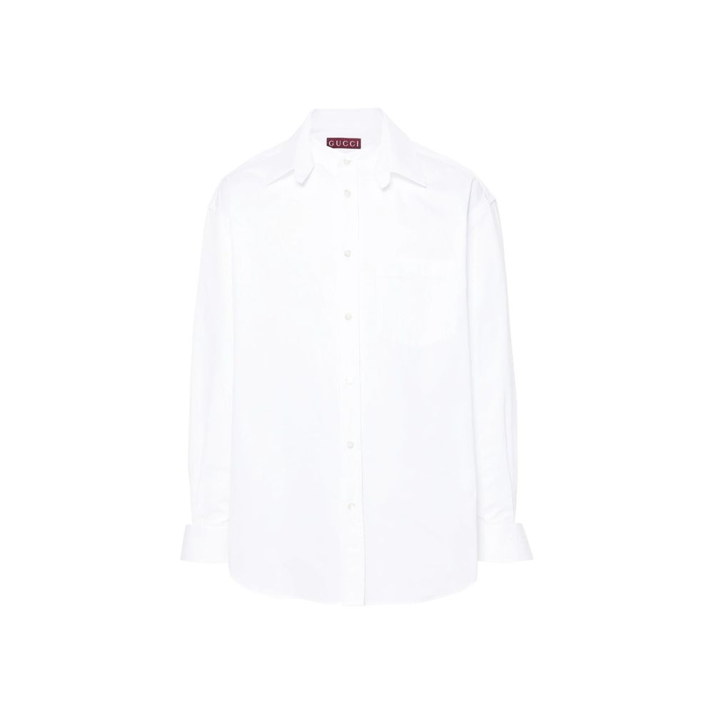 Chemise Gucci à logo blanche