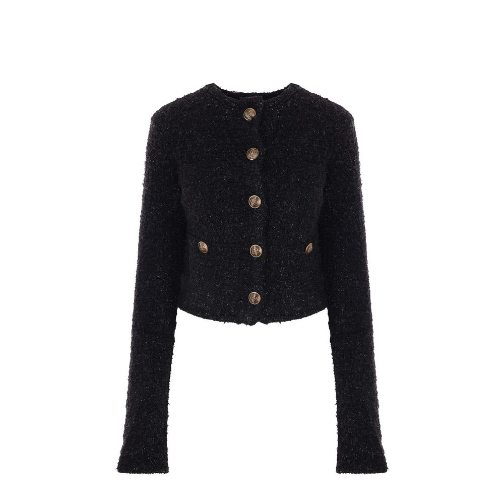 Cardigan Balenciaga Crop bouclé blanc