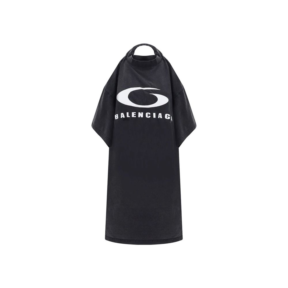 Robe t-shirt Icon Print noire